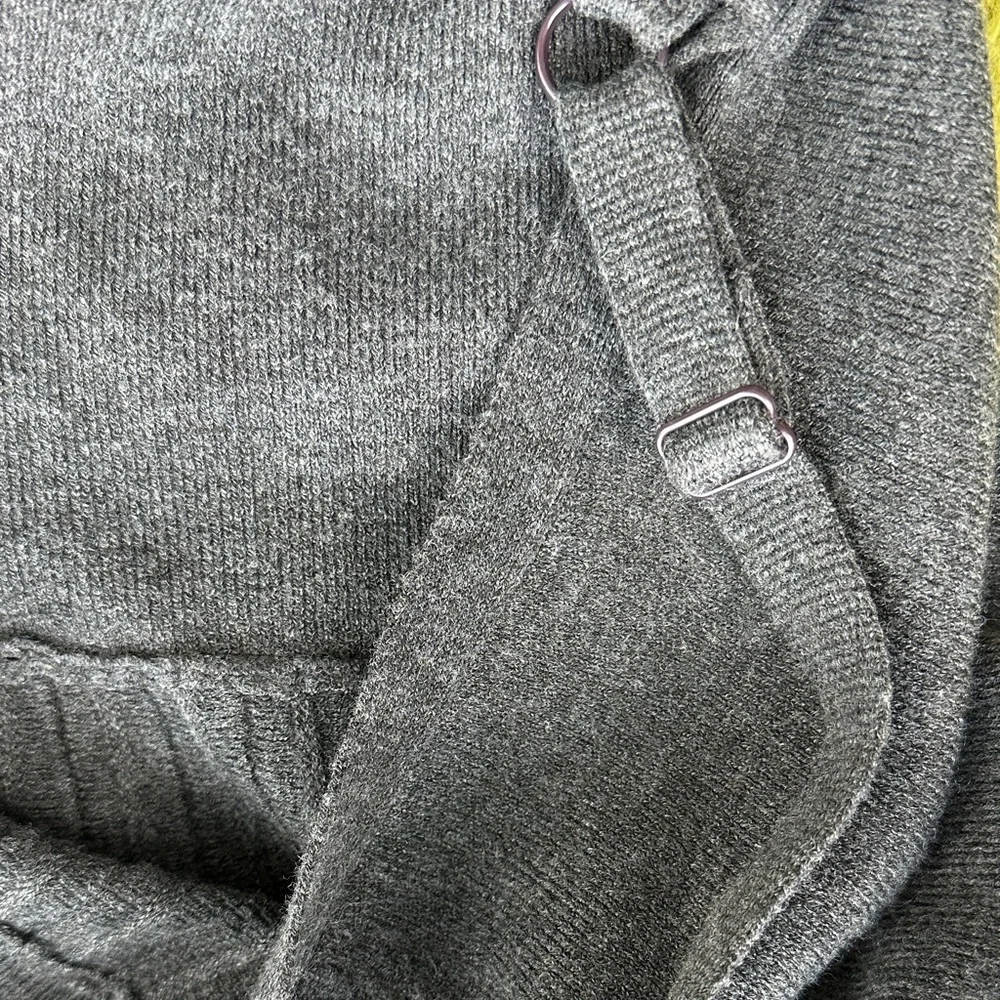 Charcoal Pleated Midi Sweater Dress - A New Day NWT Size 4X - Picture 6 of 7